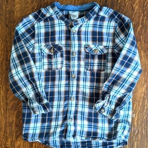 2yo Toddler Boys Button Up Short - Plaid